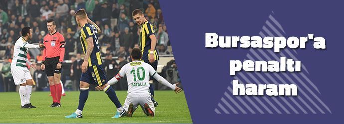 Bursaspor’a penaltı haram