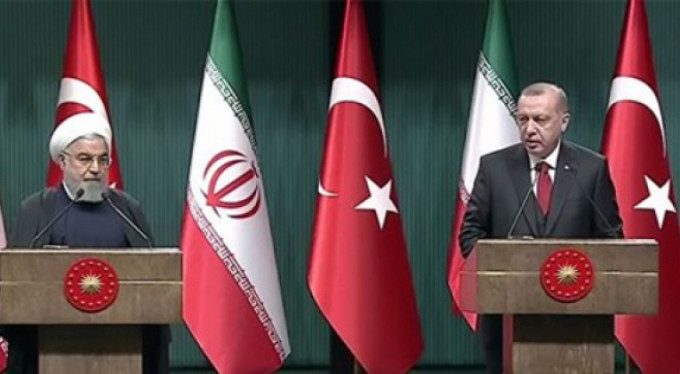 Erdoğan ve Ruhani’den ortak basın toplantısı