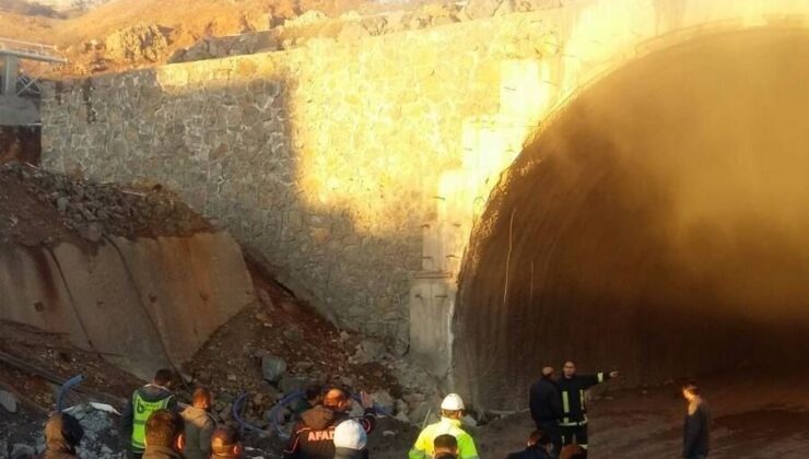 Sivas’ta tünel inşaatında yangın