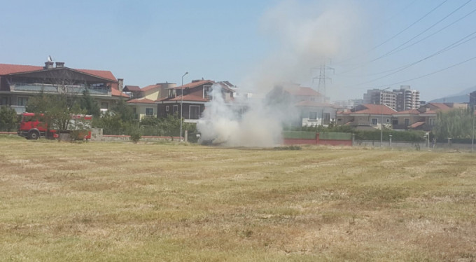 Bursa’da korkutan patlama sesi! Alev alev yandı