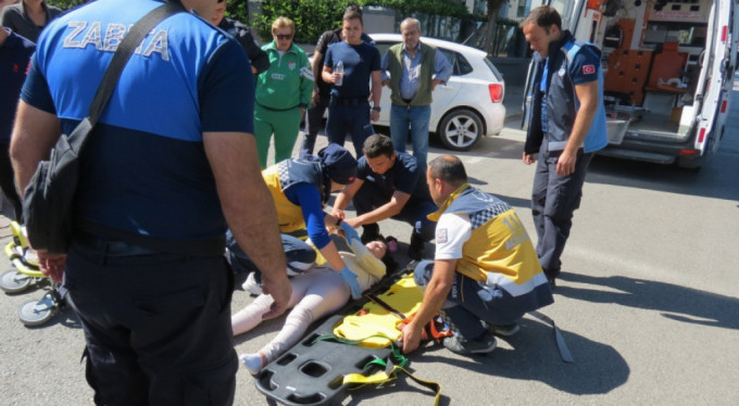 Bursa’da okul yolunda kaza