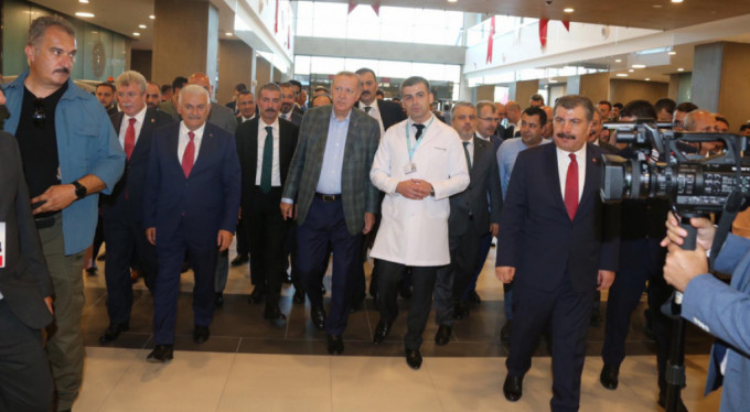 Cumhurbaşkanı Erdoğan Bursa Şehir Hastanesi’nde