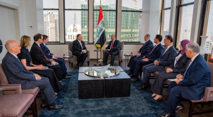 Irak Cumhurbaşkanı Salih, Pompeo ile görüştü