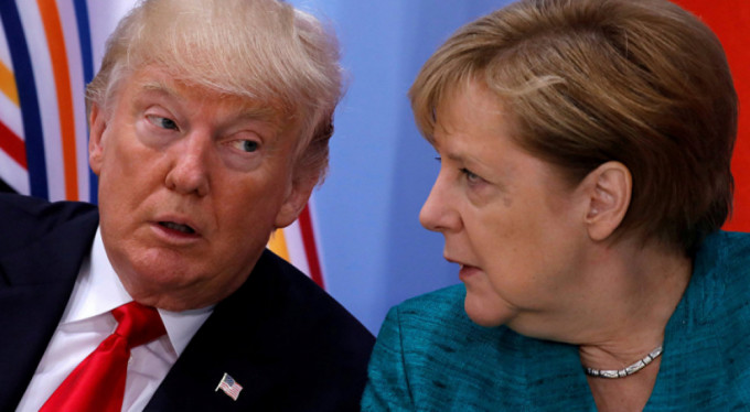 Trump, Macron ve Merkel ile görüştü