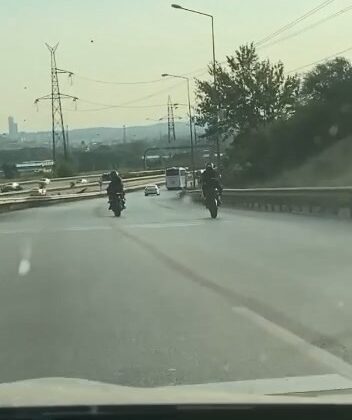 Bursa’da ölüme meydan okuyan motorcular!