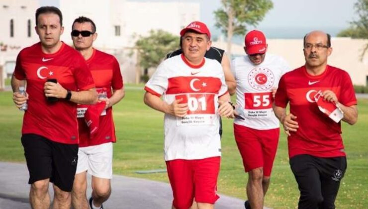 Katar’da 19 Mayıs Gençlik Koşusu düzenlendi