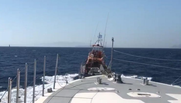 Yunan Sahil Güvenlik unsurunu Türk Sahil Güvenlik botu kovaladı