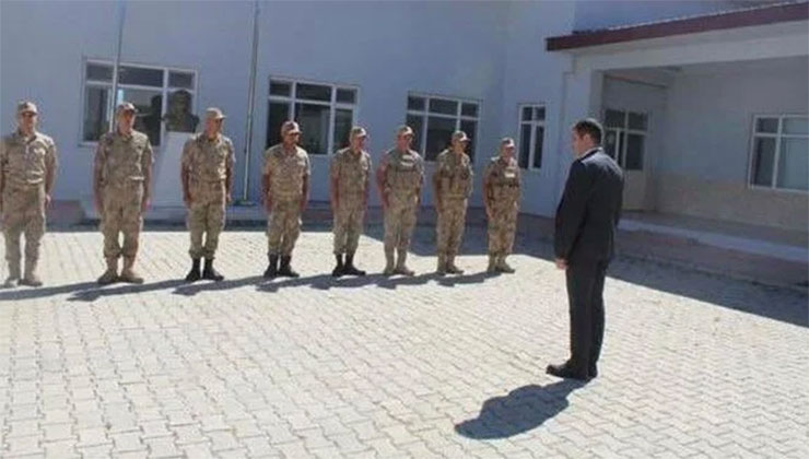 AK Parti İl Başkanına askeri tören! Karakol komutanı görevden alındı