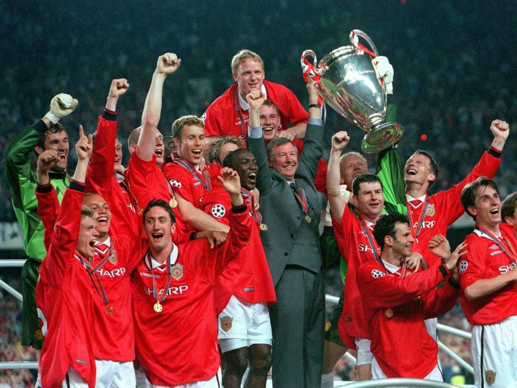 0 26th MAY 1999 UEFA Champions League Final Barcelona Spain Manchester United 2 v Bayern Munich 1