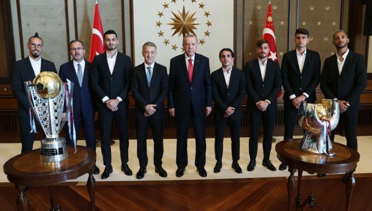 Erdoğan, Trabzonspor’u kabul etti
