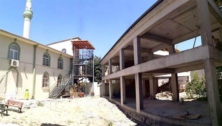 Osmangazi’de Adalet Camii yeni hizmet binası hızla yükseliyor