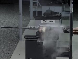 İlk kez yerli ve milli üretilen PMT 12.7 milimetre makineli tüfeğin seri üretimine geçildi