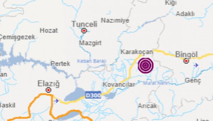 Elazığ’da 4,0 büyüklüğünde deprem yaşandı