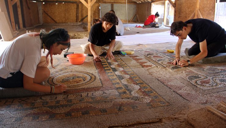 Sinop’ta kazılarda ulaşılan 1600 yıllık mozaikler sergilenmeye hazır