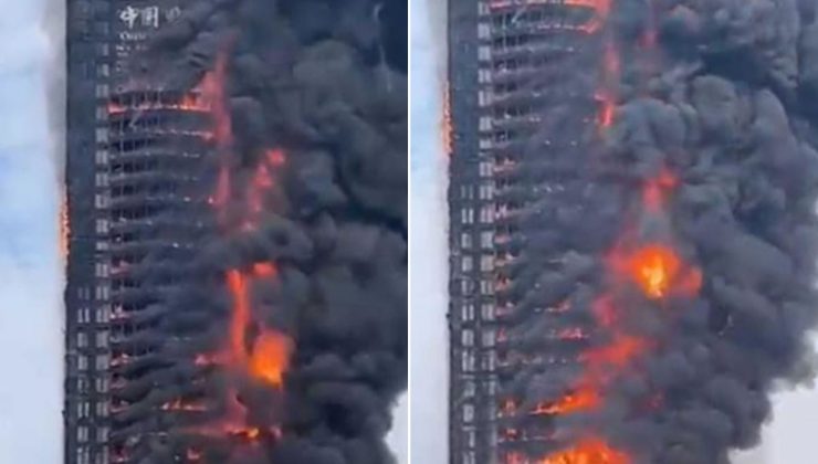 Çin’de telekomünikasyon binasında yangın