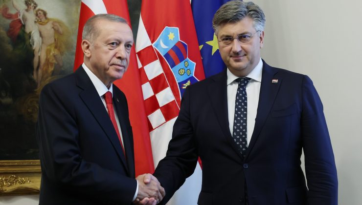 Cumhurbaşkanı Erdoğan, Hırvatistan Başbakanı Plenkoviç’i kabul etti