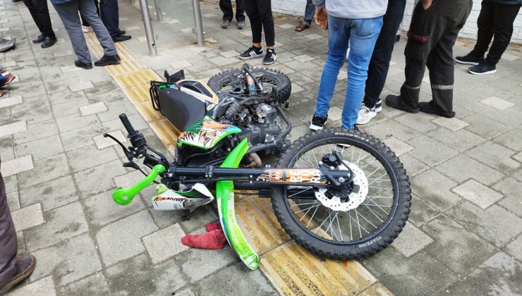 Bursa’da motosiklete çarptı, kaçtı!