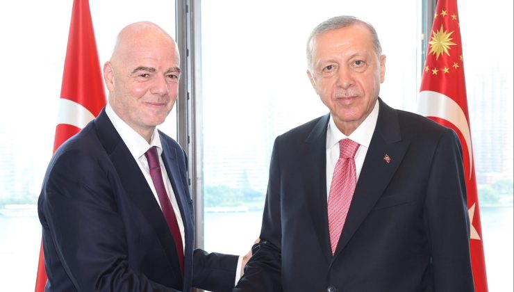 Cumhurbaşkanı Erdoğan, FIFA Başkanı Gianni Infantino’yu kabul etti