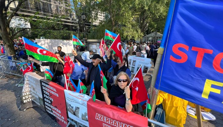 BM Genel Merkezi önünde “Ermenistan” protestosu