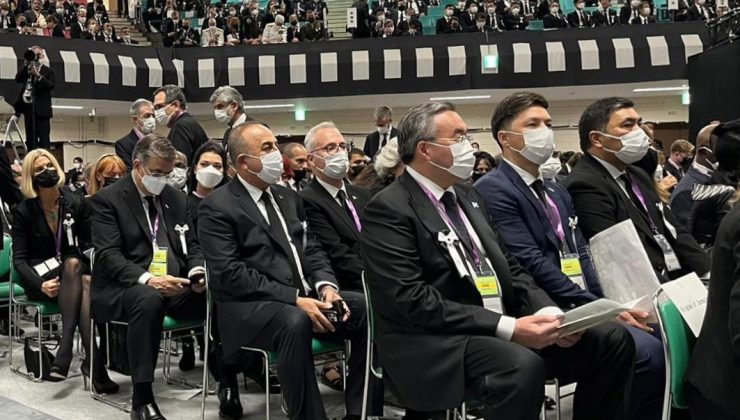 Çavuşoğlu, eski Japonya Başbakanı Abe’nin cenaze törenine katıldı
