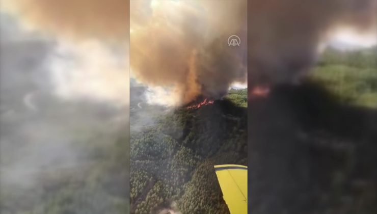  Orman yangınının söndürüldüğü bölgeye yakın konumda yeni bir yangın çıktı