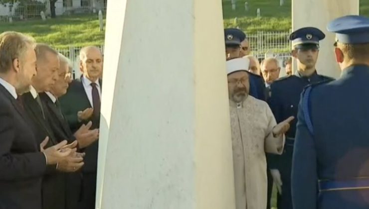 Cumhurbaşkanı Erdoğan’dan, Aliya İzzetbegoviç’in mezarına ziyaret