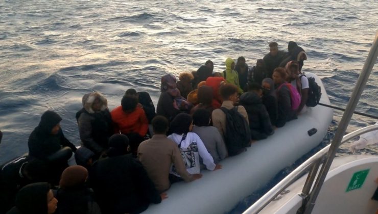 Balıkesir’de, 51 kaçak göçmen kurtarıldı