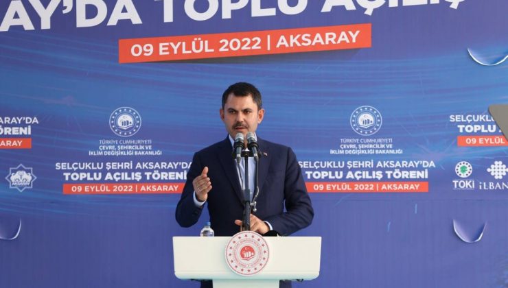 Murat Kurum, Aksaray’da toplu açılış törenine katıldı