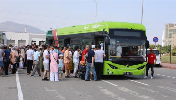 Yerli elektrikli otobüsler TEKNOFEST’te yolcu taşıdı