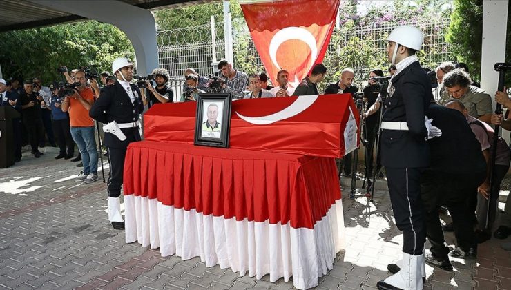 Şehit polis memuru Sedat Gezer için cenaze töreni düzenlendi
