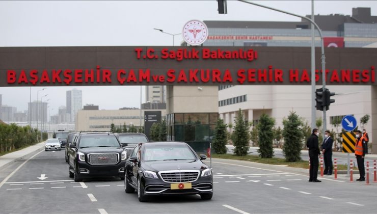 Cumhurbaşkanı Erdoğan, Başakşehir Çam ve Sakura Şehir Hastanesi’ni ziyaret etti