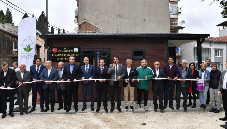 Bursa’da Pınarbaşı’na yeni muhtarlık binası