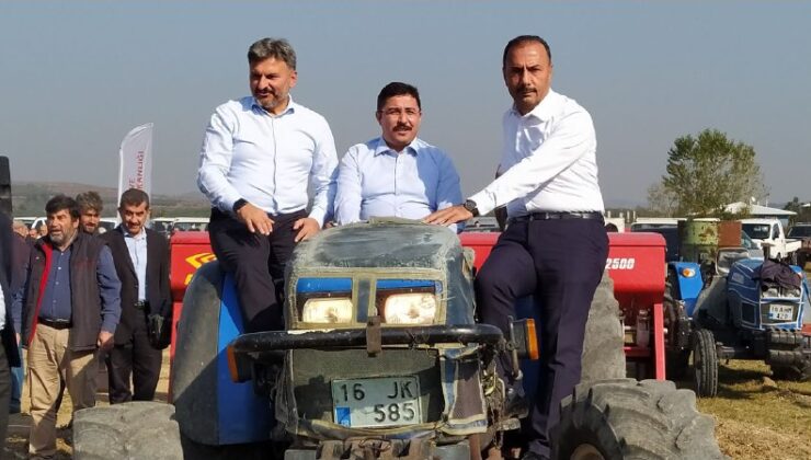 Bursa Mudanya’da çiftçilere 40 ton buğday tohumu