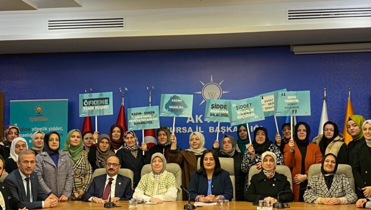 AK Parti Bursa Kadın Kolları kadına şiddetle mücadeleye dikkat çekti