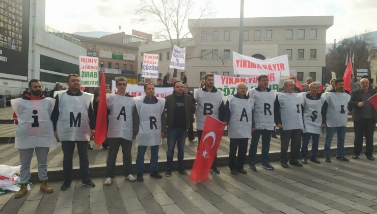 Bursa’da imar barışı mağdurları: ‘Yıkımlar durdurulsun’