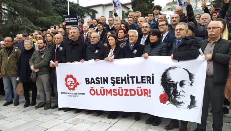 30 yıl önce öldürülen gazeteci Uğur Mumcu Bursa’da anıldı