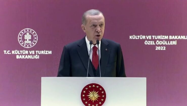 Cumhurbaşkanı Erdoğan’dan Kültür Bakanlığı Özel Ödülleri Töreni’nde önemli açıklamalar…