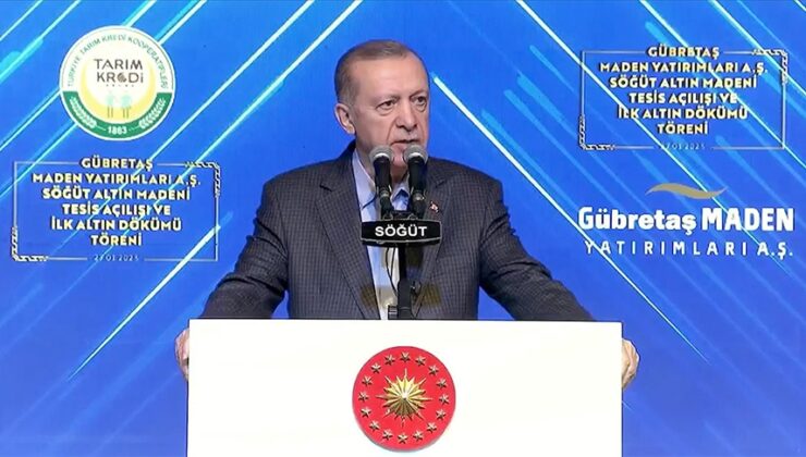 Cumhurbaşkanı Erdoğan altın madeni tesisi açılış töreninde konuştu