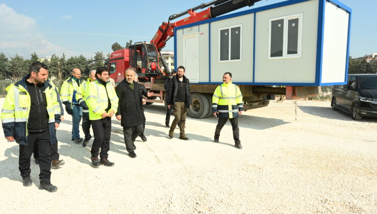 Bursa’nın konteyner kentinde kurulum başladı