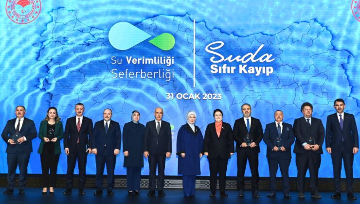 Bursa su verimliliğinde zirvede…Ödülü Emine Erdoğan verdi