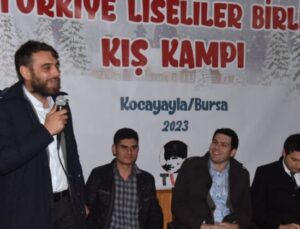 Emin Adanur Türkiye Liseliler Birliği kış kampında gençlerle buluştu
