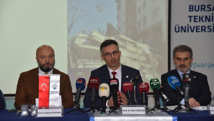 Bursa Teknik Üniversitesi deprem teknik raporunu açıkladı