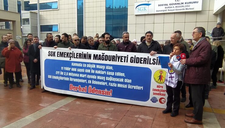 Bursa’da SGK personellerinden iş yükü tepkisi