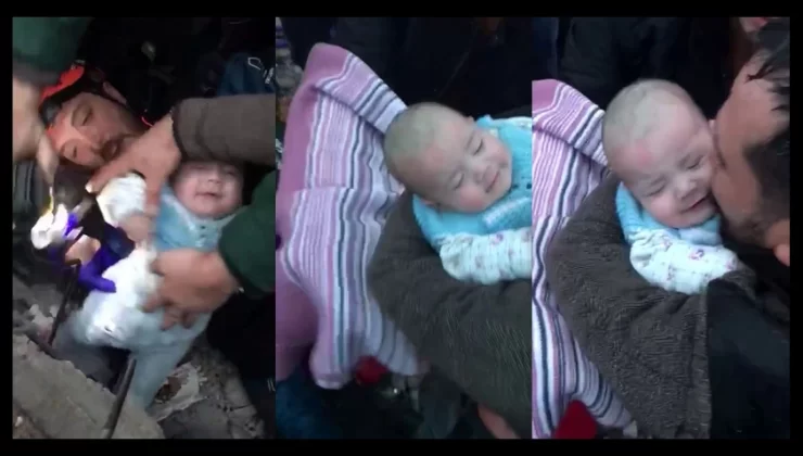 50 saat sonra gelen mucize! 4 aylık Duru bebek enkazdan gülerek çıktı
