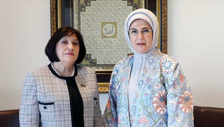 Emine Erdoğan, New York’ta Azerbaycan Meclis Başkanı Gafarova’yla bir araya geldi