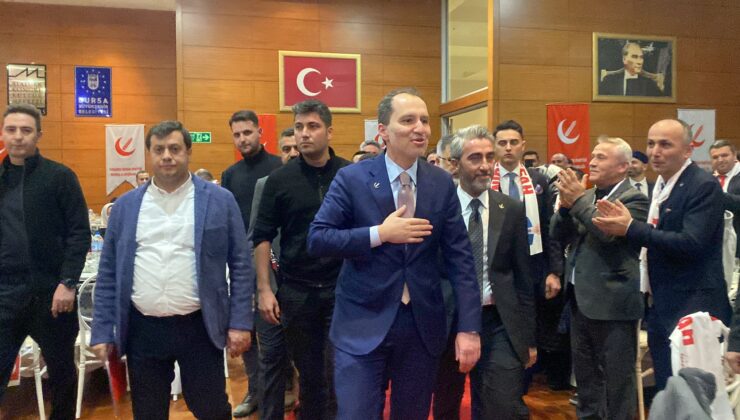YRF lideri Erbakan Bursa’da konuştu: Bu ittifaka yanlışları elbirliğiyle düzeltelim diye girdik
