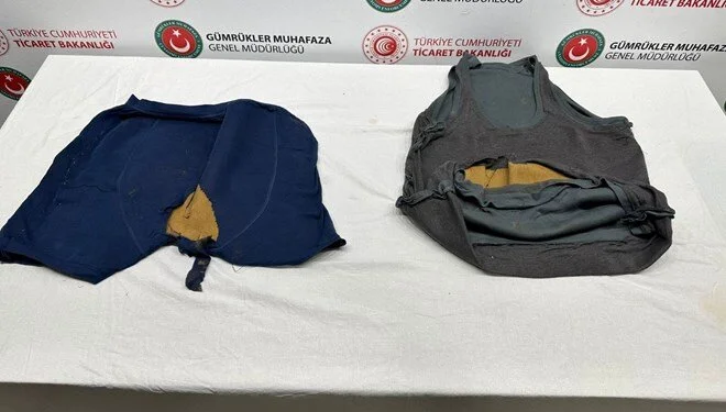 Sabiha Gökçen Havalimanı’nda yakalandı: 5 kilogram toz altını kıyafetine emdirmiş