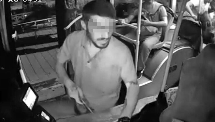 Halk otobüsünde dehşet dakikaları: Ekmek bıçağıyla şoföre saldırdı