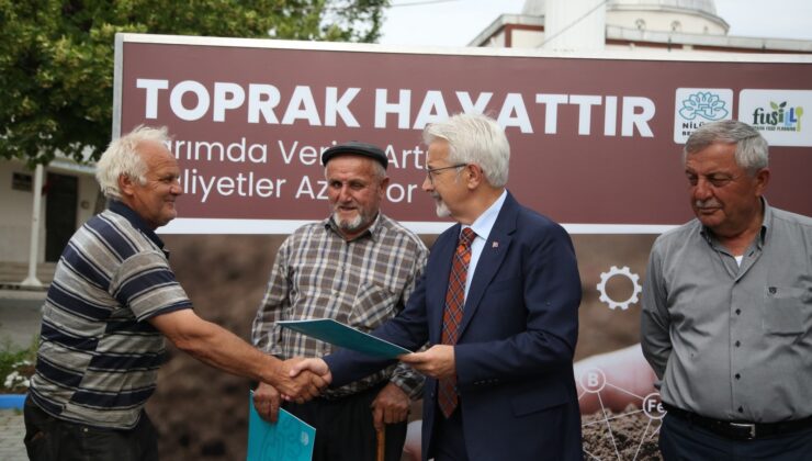 Bursa’da çiftçilerin toprakları ücretsiz analiz edildi