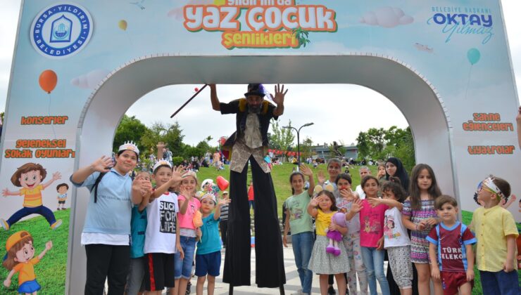 Bursa’da çocuklar yaz karne şenliğinde buluşacak